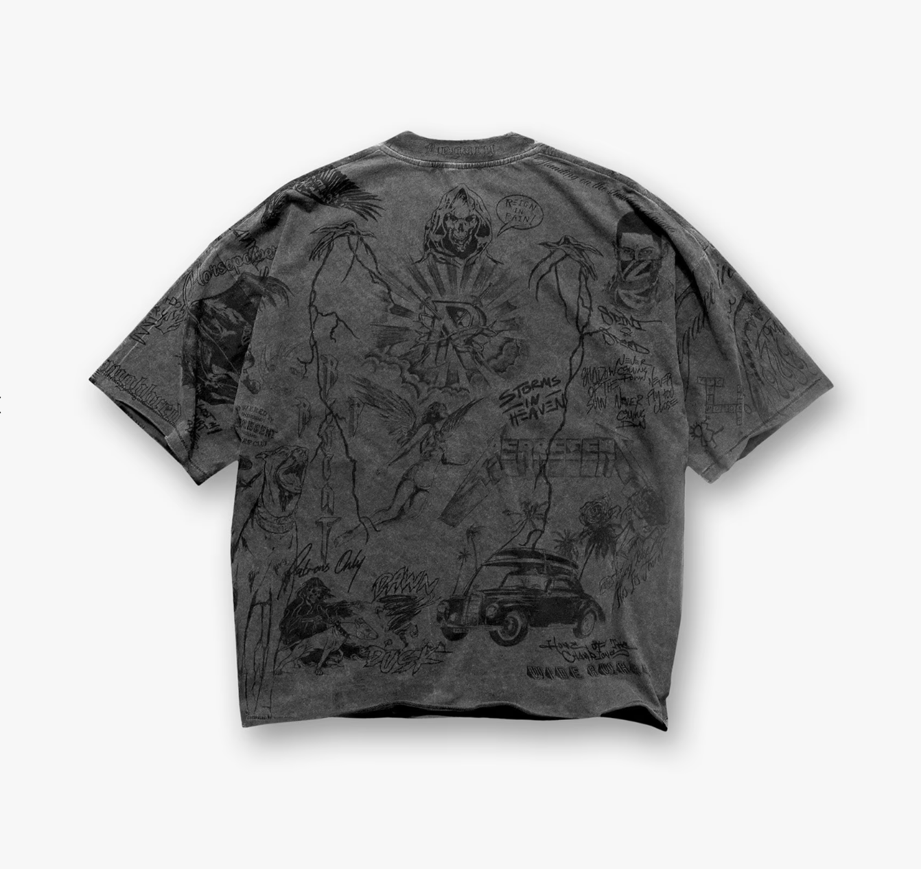 Legacy T-Shirt, Represent, Washed Black