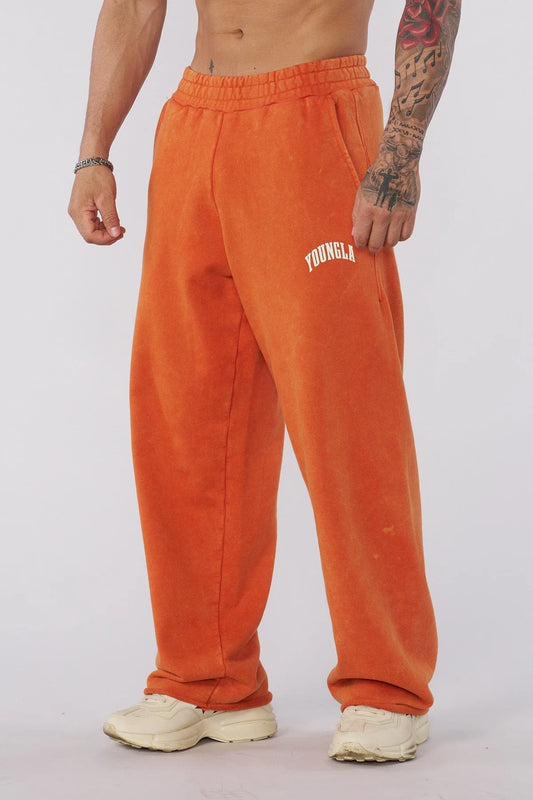 2088 - NEW WAVE BAGGY SWEATS - ORANGE WASH