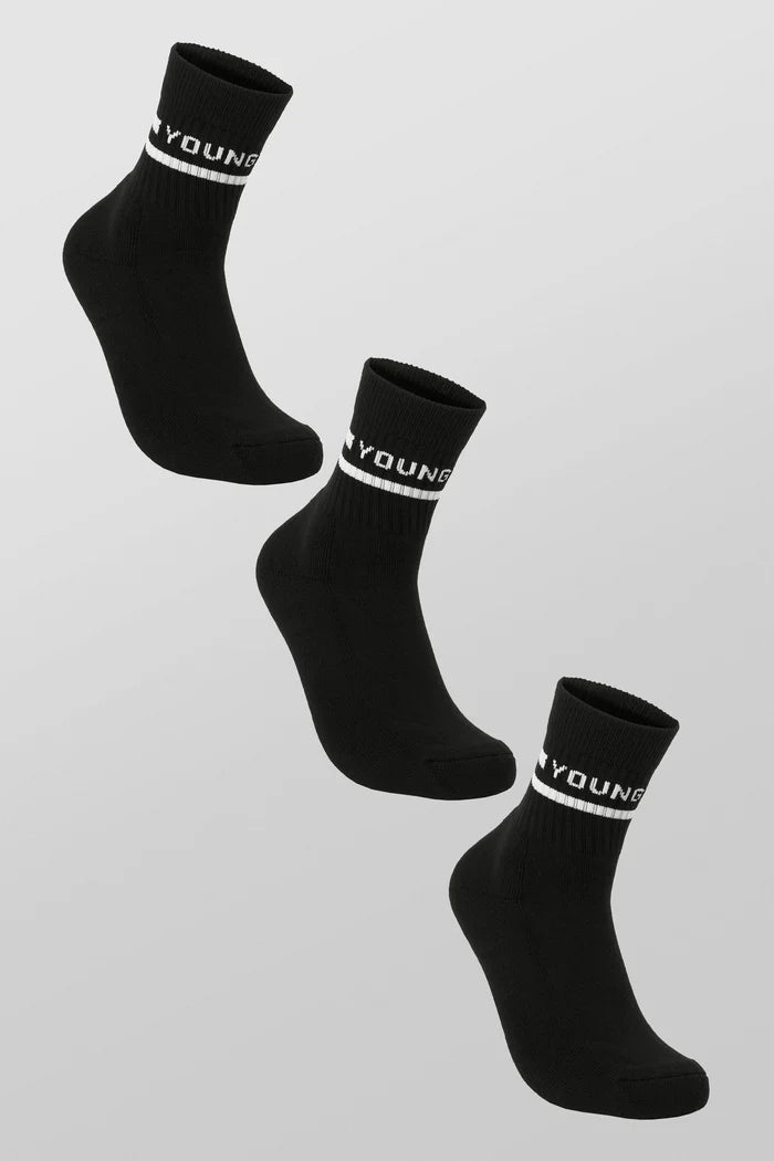 7001 - Quarter Length Socks 3 Pack