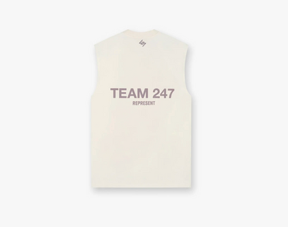 Team 247 Oversized Tank, Represent, Cream