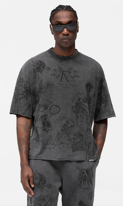 Legacy T-Shirt, Represent, Washed Black