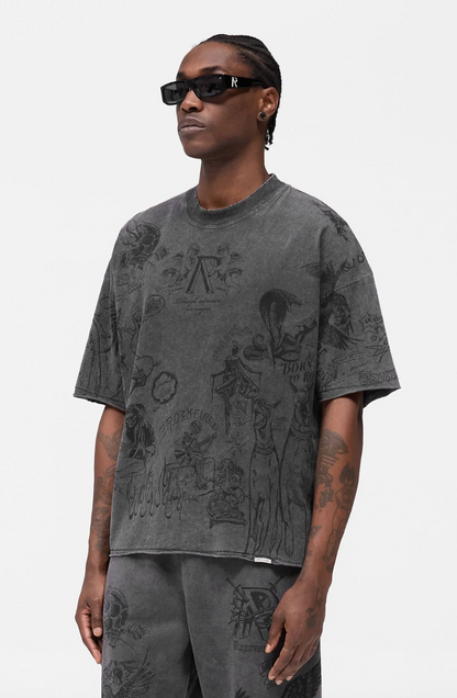 Legacy T-Shirt, Represent, Washed Black