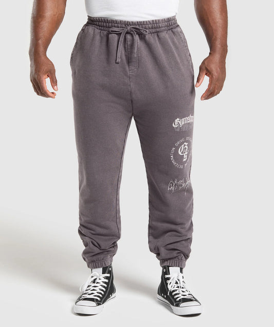 Distressed Graphic Joggers, Gymshark
