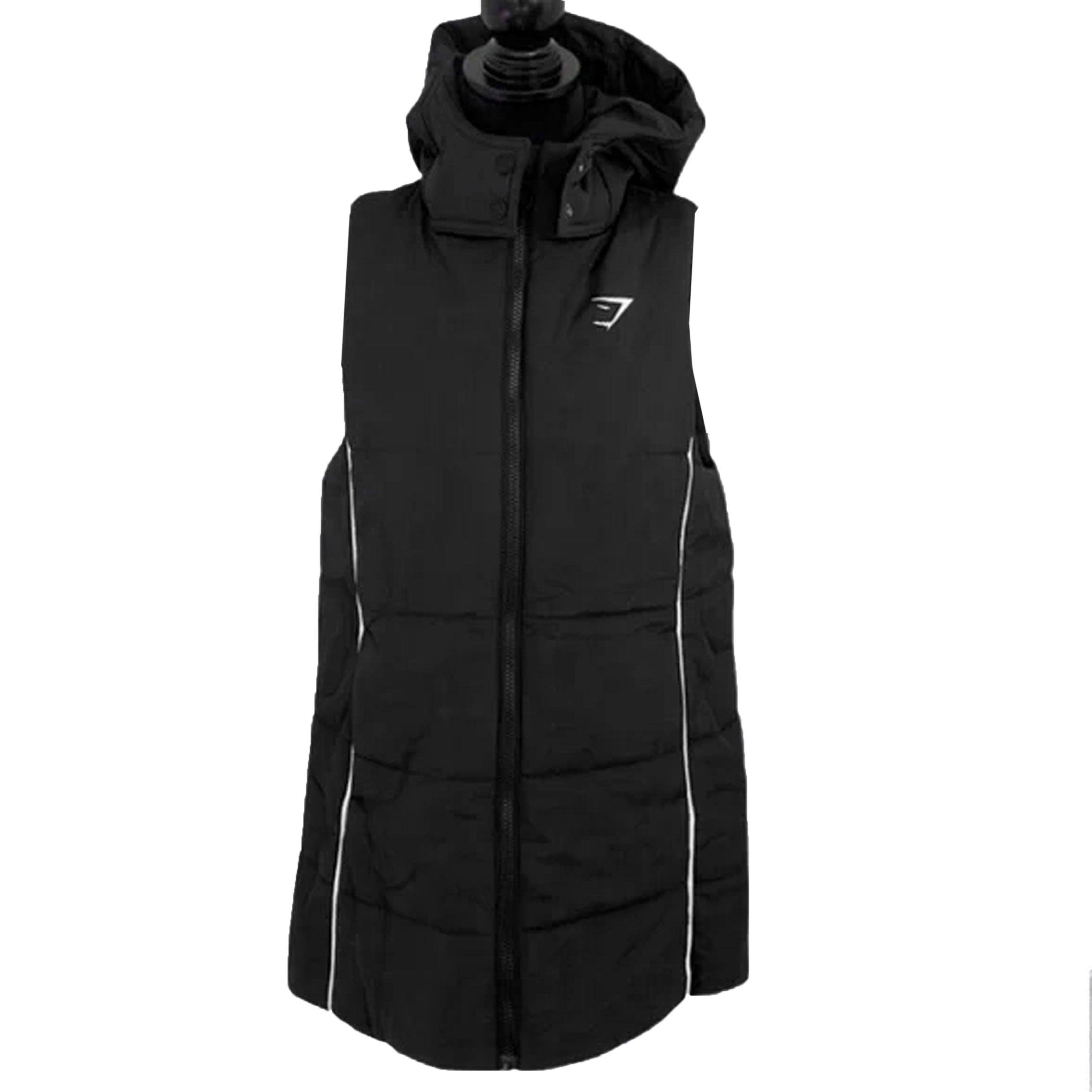 PUFFER VEST GYMSHARK - BLACK/BLACK