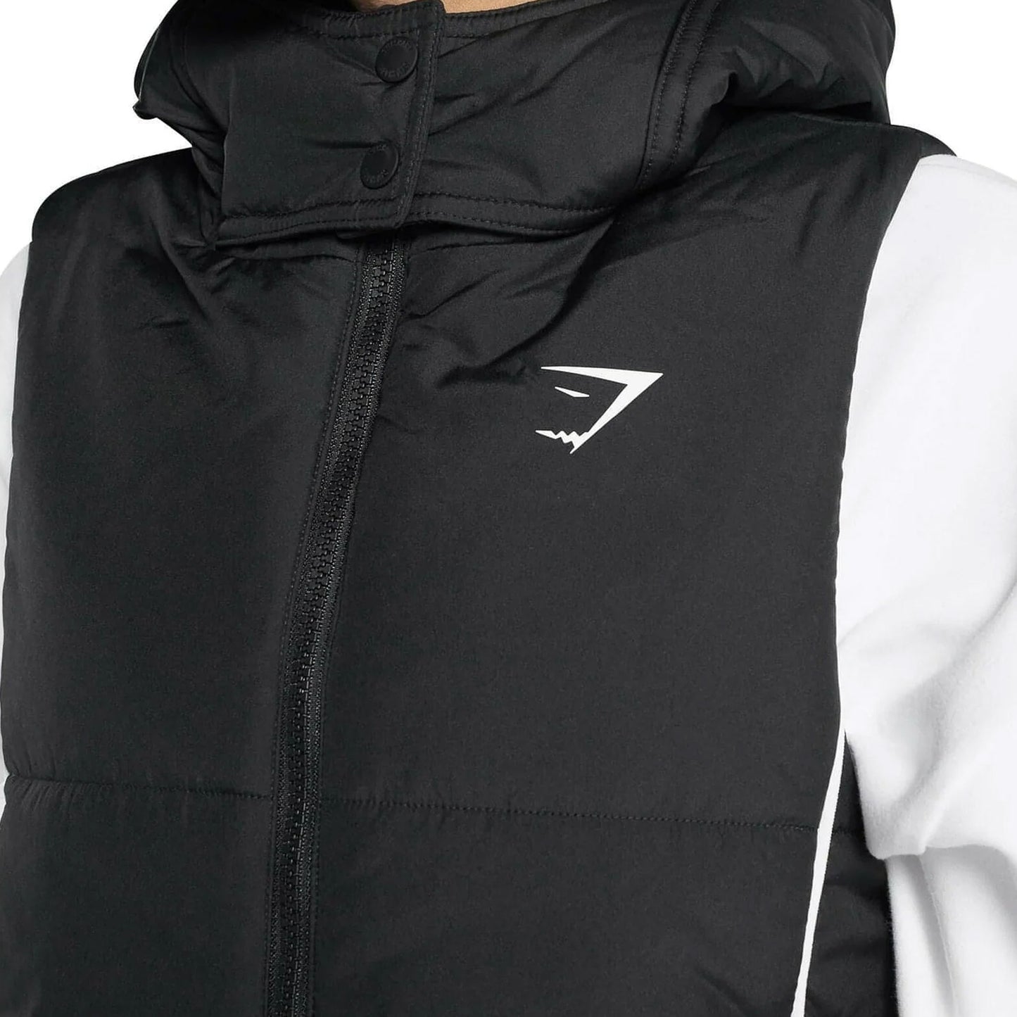 PUFFER VEST GYMSHARK - BLACK/BLACK