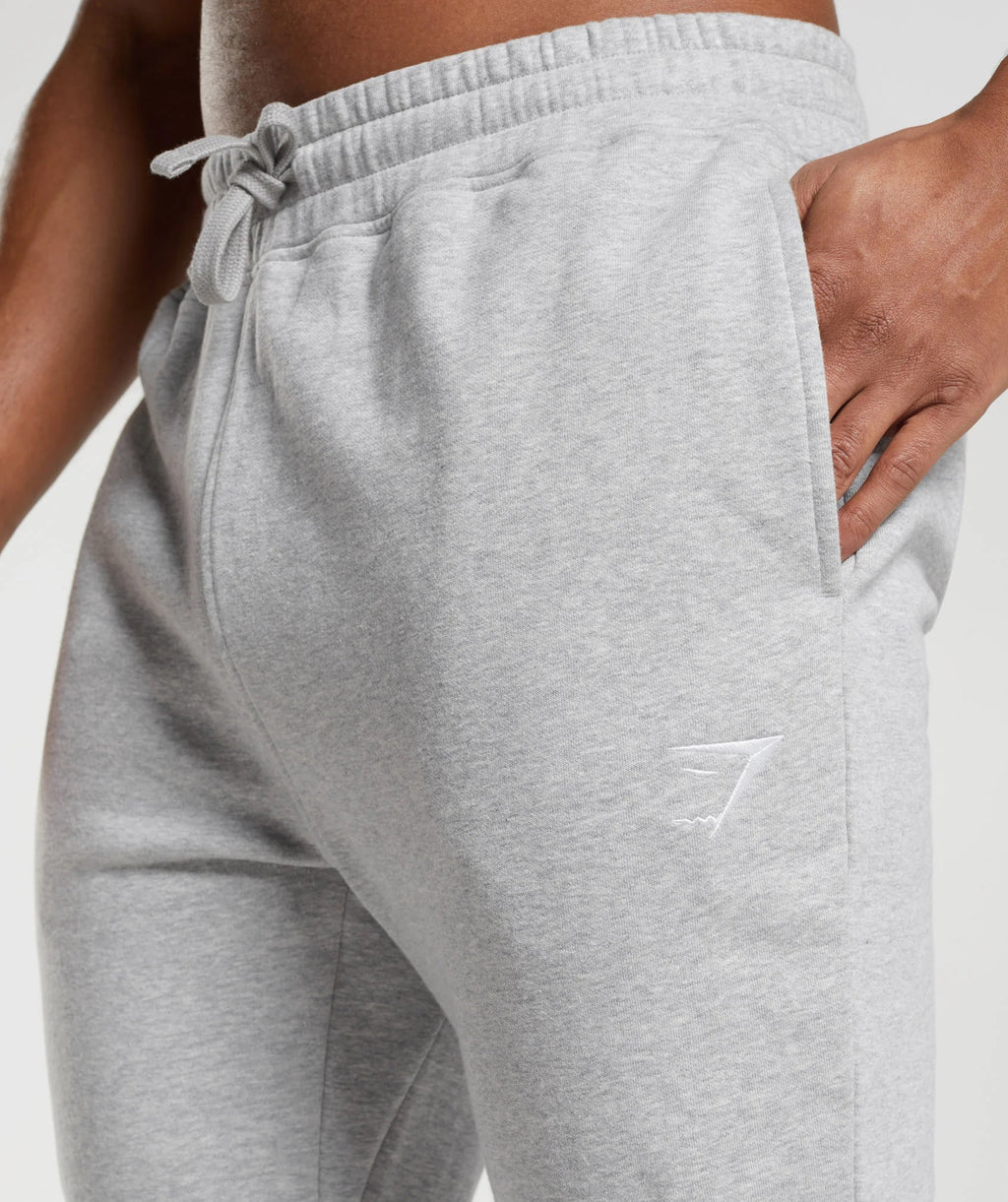 Crest Joggers - Light Grey Marl