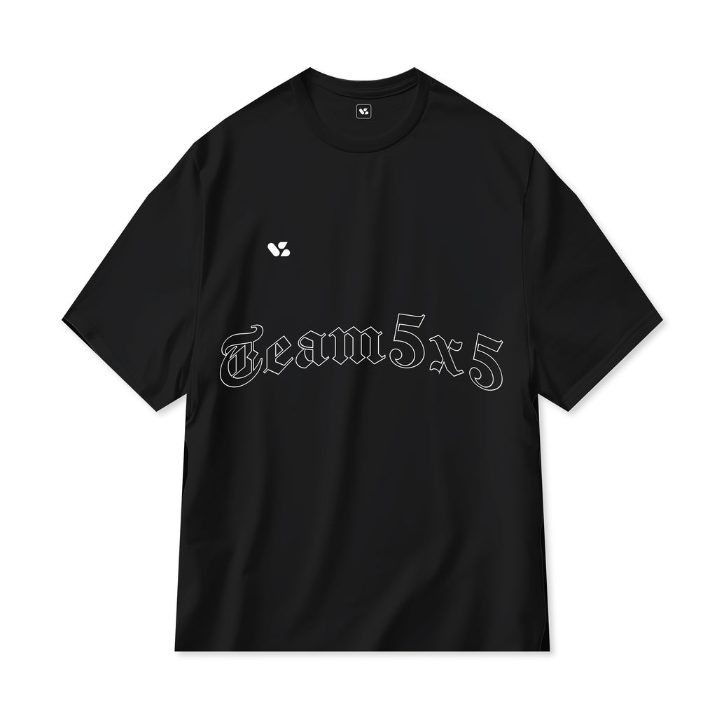 001 T-SHIRT 5X5 BLACK